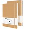 XYark Large B5 Line Notebook Journals College Ruled Kraft Hardcover Sketchbook Subject Composition Notebooks with Lined Paper 2 Pack 120GSM 102 Sheets 76x10 inch Travel Journal Set