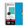 iScholar iQ 3 Subject Poly Cover Double Wire Notebook College Rule 95 x 65 Inches 120 Sheets Color May Vary 57904