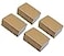 Yansanido 48 Pcs 55 Inch x 35 Inch Brown Cover Pocket Notebook 32 Sheets 64 Pages Blank Pages 70 Gsm Paper 48