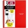 Five Star Spiral Notebook Study App 3 Subject Wide Ruled Paper 1012 x 8 150 Sheets Red 72029