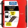 Five Star Flex Refillable Notebook Study App College Ruled Paper and 112 Inch TechLock Ring Binder with Pockets Tabs and Dividers 300 Sheet Capacity Fire Red 29324AB2