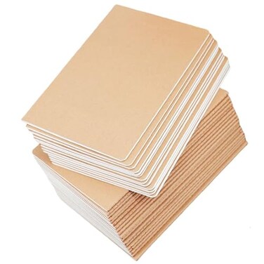 Wotion 24 Pack A5 Kraft Notebook Journals for Writing 83x55 Inches Size College Ruled Subject Notebooks 60 Pages with Lined Paper Students and Office Notebook
