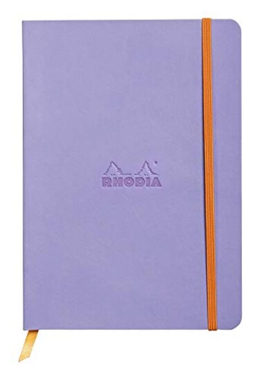 Rhodia Rhodiarama Webnotebook Lined 96 sheets 5 12 x 8 14 Iris Cover 118749C