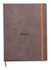 Rhodia Rhodiarama SoftCover Notebook 80 Dots Sheets 9 34 x 7 12 Chocolate Cover 117553C