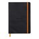 Rhodia Rhodiarama SoftCover Notebook 80 Dots Sheets 6 x 8 14 Black Cover