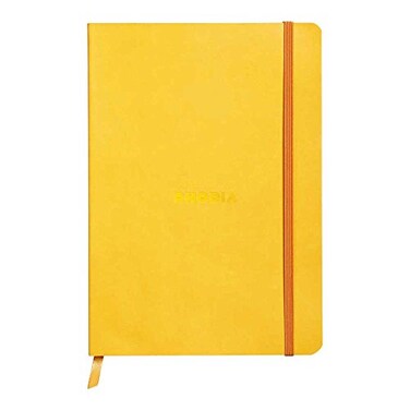 Rhodia Rhodiarama SoftCover Notebook 80 Dots Sheets 6 x 8 14 Yellow Cover