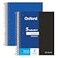 Oxford Spiral Notebooks 5Subject Writing Journals Wide Ruled Paper Durable Plastic Cover 200 Sheets 5 Durable Divider Pockets 2 Pack Black and Blue 10387