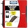 Five Star Flex Refillable Notebook Study App College Ruled Paper and 1 Inch TechLock Ring Binder with Pockets Tabs and Dividers 200 Sheet Capacity Fire Red 29328AB2