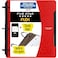 Five Star Flex Refillable Notebook Study App College Ruled Paper and 1 Inch TechLock Ring Binder with Pockets Tabs and Dividers 200 Sheet Capacity Fire Red 29328AB2