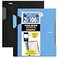 Five Star Advance Spiral Notebooks Study App 2 Pack 1 Subject College Ruled Paper 11 x 812 100 Sheets With Spiral Guard and Movable Dividers Black Pacific Blue 820112