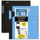 Five Star Advance Spiral Notebooks Study App 2 Pack 1 Subject College Ruled Paper 11 x 812 100 Sheets With Spiral Guard and Movable Dividers Black Pacific Blue 820112