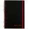 Black n' Red Black n Red Notebooks Business Journals 3 Pack 814 x 578 70 Sheets Ruled Optik Paper Scribzee App Flexible Poly Cover Wirebound Black 400161061