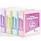 SUNEE 3 Ring Binder 3 Inch D Ring Clear View Binder Three Ring PVCFree Fit 85x11 Inches for School or Office Supplies Assorted Pastel 4 Pack