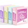 SUNEE 3 Ring Binder 3 Inch D Ring Clear View Binder Three Ring PVCFree Fit 85x11 Inches for School or Office Supplies Assorted Pastel 4 Pack