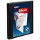 Avery HeavyDuty Nonstick View 3 Ring Binder 12 inch Slant Rings 135Sheet Capacity Black 05233