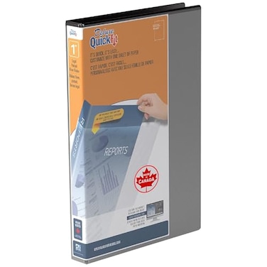 QUICK FIT QuickFit Single HeavyDuty 8 12 x 14 Portrait Legal Binder 3Ring Binder D Ring Made in Canada 1 Inches