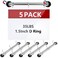 DLUGOPIS 5 Pack 3 Ring Binder Mechanism 15 Inch Hanging Binder Rings for 85 x 11 Inch Sheets Magnetic D Rings