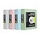 Oxford 3 Ring Binders 2 inch ONETouch Easy Open D Rings 3Sided View Binder Covers Binders for School Xtralife Hinge NonStick PVCFree Natural Pastel 530Sheet Capacity 4 Pack 79923