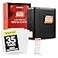 UTOPISH ShowBill Binder with Sleeves Large 4 Theater Program Holder with 35 Sheet Protectors and Numbering Stickers Included Broadway Gift with FullColor Logo and Numbering Panel