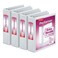 Cardinal Performer 3Ring Binders 2 NonLocking SlantD Rings 540Sheet Capacity Clearvue Presentation NonStick PVCFree White 4Pack 27500 2Inch