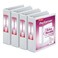 Cardinal Performer 3Ring Binders 2 NonLocking SlantD Rings 540Sheet Capacity Clearvue Presentation NonStick PVCFree White 4Pack 27500 2Inch