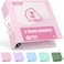 Sooez BinderX Extra Durable 3 Inch 3 Ring Binder DRing Large Binder Holds 670 Sheets of 85x11 Paper Customizable View Cover with Inside Pocket Heavy Duty 3 Ring Binder for School Pink