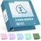 Sooez BinderX Extra Durable 3 Inch 3 Ring Binder DRing Large Binders Holds 670 Sheets of 85x11 Paper Customizable View Cover with Inside Pockets Heavy Duty 3 Ring Binder for School Grey Blue