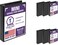 Samsill Economy 1 Inch Mini 3 Ring Binder Round Ring Binder Holds 55 x 85 Inch Documents 1 Storage 6Pack Black
