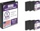 Samsill Economy 1 Inch Mini 3 Ring Binder Round Ring Binder Holds 55 x 85 Inch Documents 1 Storage 6Pack Black