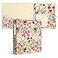 Ospelelf 3 Ring Binder 2 Inch Letter Size 11 x 85 with 5 Tab Dividers File Folder Labels and Low Profile Clipboards Floral Binder for School and Office Supplies