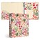 Ospelelf 3 Ring Binder 2 Inch Letter Size 11 x 85 with 5 Tab Dividers File Folder Labels and Low Profile Clipboards Floral Binder for School and Office Supplies