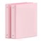 SUNEE 3 Ring Binder 1 Inch 2 Pack Clear View Binder Three Ring PVCFree Fit 85x11 Inches for School or Office Supplies Pink