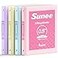 SUNEE 12 Inch Binders 3 Ring 4 Pack Half Inch Thin Binder Clear View Three Ring PVCFree Fit 85x11 Inches for School or Office Supplies Assorted Pastel