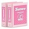 SUNEE 3 Ring Binder 2 Inch 2 Pack Clear View Binder Three Ring PVCFree Fit 85x11 Inches for School or Office Supplies Pink