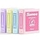 SUNEE 3 Ring Binders 2 Inch 4 Pack Clear View Binder Three Ring PVCFree Fit 85x11 Inches for School or Office Supplies Assorted Pastel