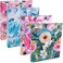 Global Printed Products 4 Pack Decorative Binder 1 Subject Floral Set