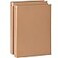 Homakover Natural Recycled Kraft Binder 3Holds Round Ring Binder 2 Pack Durable Binding Hard Cover Protector for Journal Notebook Inserted Sheets Refill Paper Holds 200 Sheets Capacity A4 Size