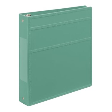 Carstens 15Inch Heavy Duty 3Ring Binder Side Opening Mint Durable Plastic Precision NoGap Rings Waterproof Covers No Pockets Holds 250 US Letter Sheets BPAFree Made in USA 20403R