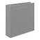 Carstens 3Inch Heavy Duty 3Ring Binder Side Opening Ash Gray Durable Plastic Precision NoGap Rings Waterproof Cover No Pockets Holds 400 US Letter Sheets BPAFree Made in USA 17423R