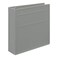 Carstens 3Inch Heavy Duty 3Ring Binder Side Opening Ash Gray Durable Plastic Precision NoGap Rings Waterproof Cover No Pockets Holds 400 US Letter Sheets BPAFree Made in USA 17423R