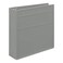 Carstens 3Inch Heavy Duty 3Ring Binder Side Opening Ash Gray Durable Plastic Precision NoGap Rings Waterproof Cover No Pockets Holds 400 US Letter Sheets BPAFree Made in USA 17423R