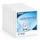 SUQJOY Durable 1inch 3Ring Binder 1 Inch Round Ring Binder with 2 Inside Pockets 8 Pack White Binder Clear View Cover Binder Holds 85 x 11Paper for OfficeHomeBack to School