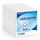 SUQJOY Durable 1inch 3Ring Binder 1 Inch Round Ring Binder with 2 Inside Pockets 8 Pack White Binder Clear View Cover Binder Holds 85 x 11Paper for OfficeHomeBack to School