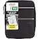 Five Star Zipper Binder 1 Inch 3Ring Binder with Round Rings CarryAll with Pockets and 4Tab Dividers 375 Sheet Capacity BlackGray 29092IT8