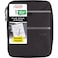 Five Star Zipper Binder 1 Inch 3Ring Binder with Round Rings CarryAll with Pockets and 4Tab Dividers 375 Sheet Capacity BlackGray 29092IT8