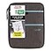 Five Star Zipper Binder 1 Inch 3Ring Binder with Round Rings CarryAll with Pockets and 4Tab Dividers 375 Sheet Capacity GrayMint 29092BH0