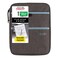 Five Star Zipper Binder 1 Inch 3Ring Binder with Round Rings CarryAll with Pockets and 4Tab Dividers 375 Sheet Capacity GrayMint 29092BH0