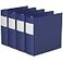 Davis Group HeavyDuty 3Inch Binder Notebook Large 3Ring Binder for School Office or Home Pack of 4 Blue