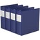 Davis Group HeavyDuty 3Inch Binder Notebook Large 3Ring Binder for School Office or Home Pack of 4 Blue