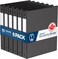 Davis Group Premium Economy 6Pack 3Ring Binders for School or Office RoundRing Binders 1 Inch Black